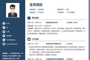 网络推广专员简历范文(含模板和详细案例)
